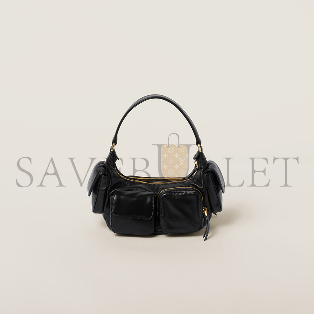 MIU MIU NAPPA LEATHER POCKET BAG 5BC146 (21*12*6cm) MIU MIU NAPPA LEATHER POCKET BAG 5BC146 (21*12*6cm)
